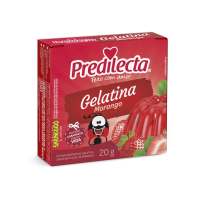 Gelatina Predilecta Morango 20g