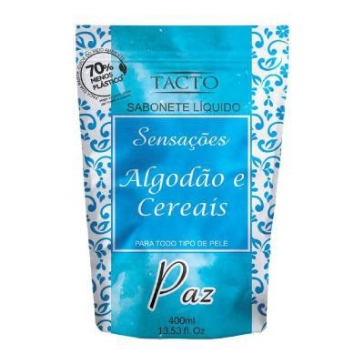 Sabonete Líquido Tacto Algodão Cereais Sachê 400ml