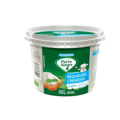 Requeijão Cremoso Porto Alegre Light 400g