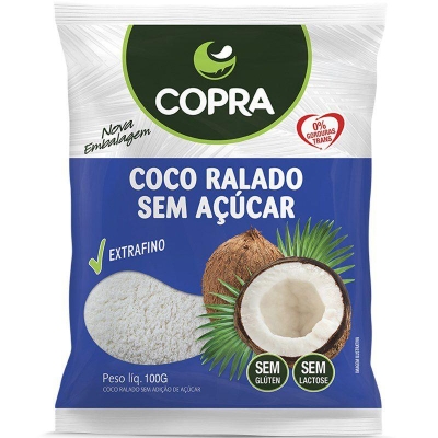 Coco Ralado Copra S/Açúcar 100g