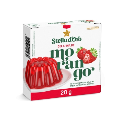 Gelatina Stella D'oro Morango 20g