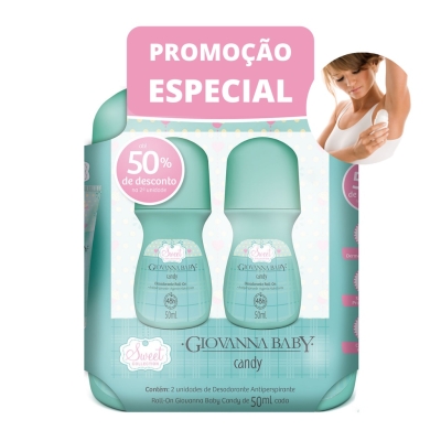 Kit 2 Roll On Giovanna Baby Candy 50ml