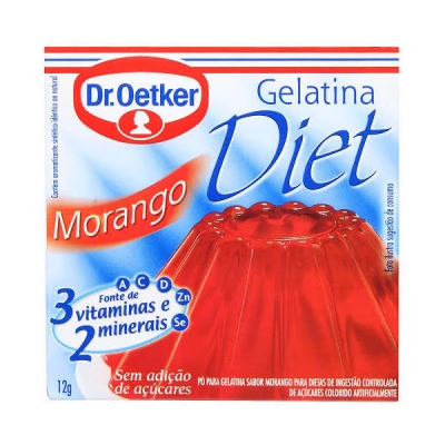 Gelatina Diet Oetker Morango 12g