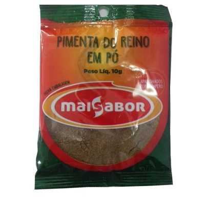 Pimenta do Reino Pó Mais Sabor 10g