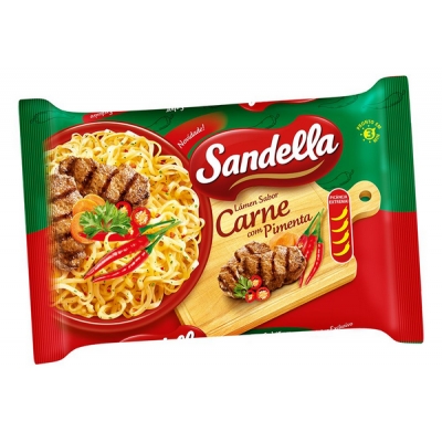 Macarrão Instantâneo Sandella Carne C/Pimenta 85g