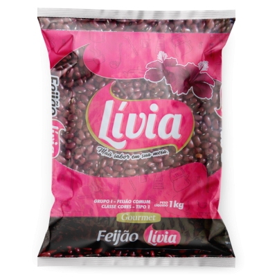 Feijão Vermelho Lívia Tipo 1 1kg