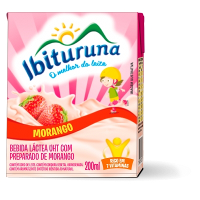 Bebida Láctea Ibituruna Morango 200ml