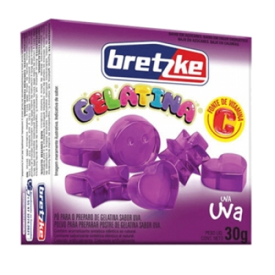 Gelatina Bretzke Uva 30g