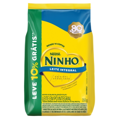 Leite em Pó Ninho Integral Leve 350g Pague 315g