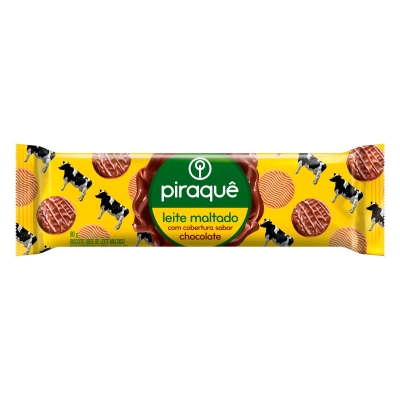 Biscoito Piraquê Maltado C/Cobertura 80g