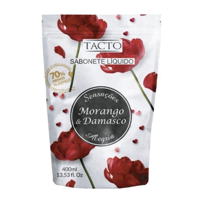 Sabonete Líquido Tacto Morango Sachê 400ml