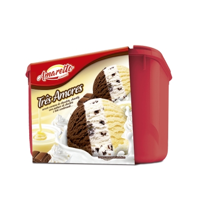Sorvete Amaretto Três Amores 1,5l