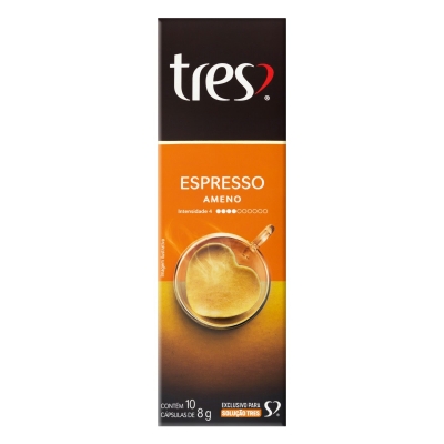 Cápsula Tres Espresso Ameno 80g