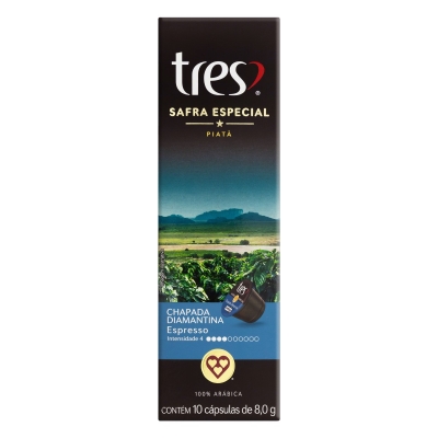 Cápsula Tres Espresso Chapada Diamantina 80g