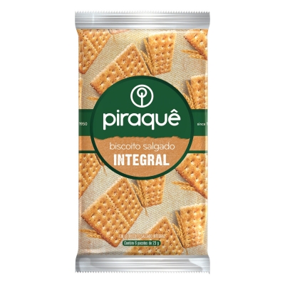 Biscoito Piraquê Salgado Integral 138g
