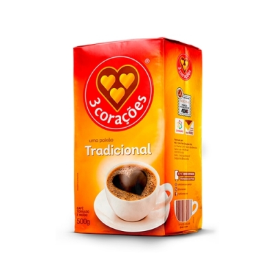 Café 3 Corações Vácuo Tradicional 500g