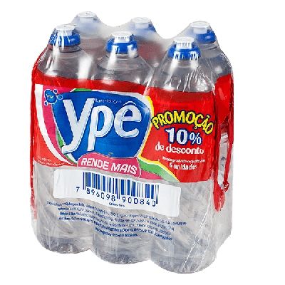Detergente Ypê Clear 500ml C/6 10% Desconto