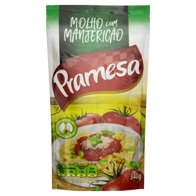 Molho Tomate Pramesa Manjericão Sachê 300g