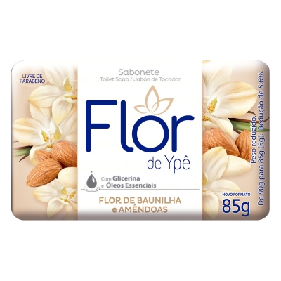 Sabonete Flor de Ypê Flor de Baunilha/Amêndoa 85g