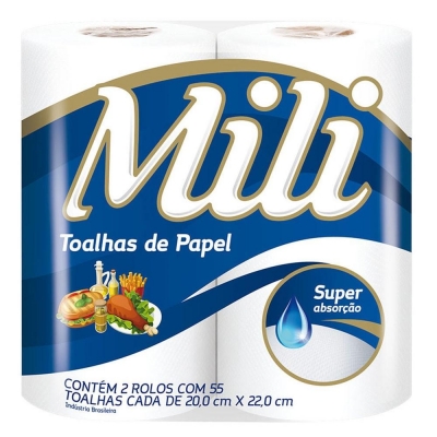 Toalha Papel Mili C/2