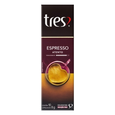 Cápsula Tres Espresso Atento 80g