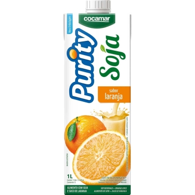 Bebida de Soja Purity Laranja 1l