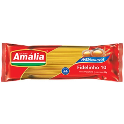 Macarrão Santa Amália C/Ovos Fidelinho 10 500g