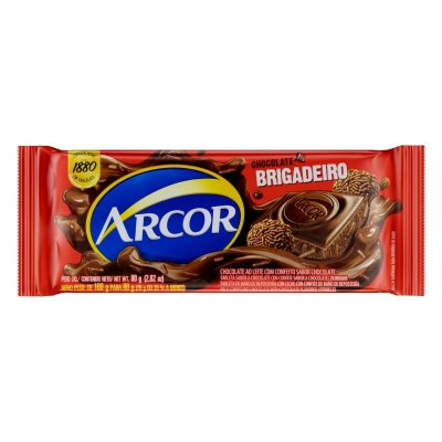 Tablete Chocolate Arcor Brigadeiro 80g