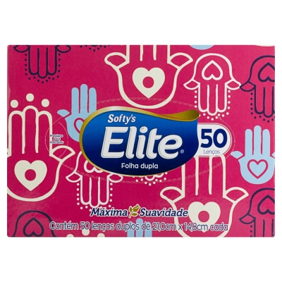 Lenço Papel Softys Elite C/50 Unidades