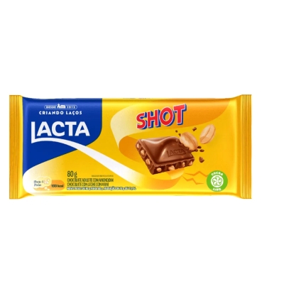 Barra de Chocolate Lacta Shot 80g