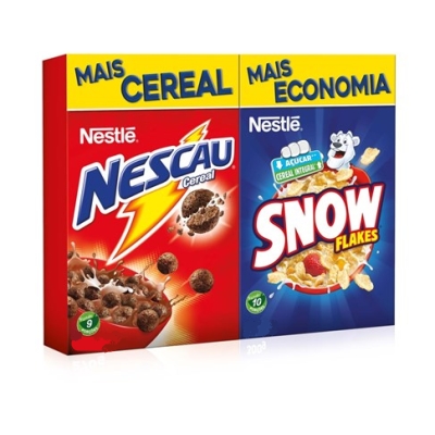 Kit Cereal Matinal Nescau 210g + Snow Flakes 230g