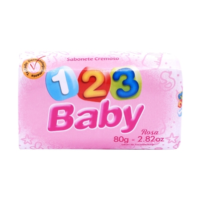 Sabonete Baby 123 Rosa 80g