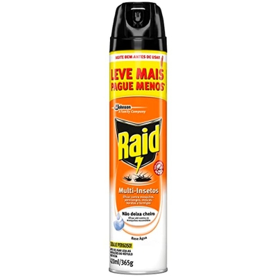 Inseticida Raid Aerosol Multi Insetos Base Água 420ml