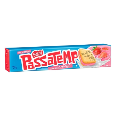 Biscoito Passatempo Morango Recheado 130g