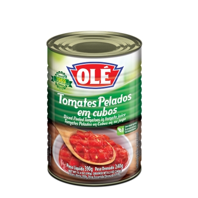 Tomate Pelado Olé Cubos Lata 240g