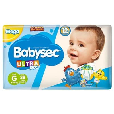 Fraldas Descartáveis Babysec Ultra Mega G C/32