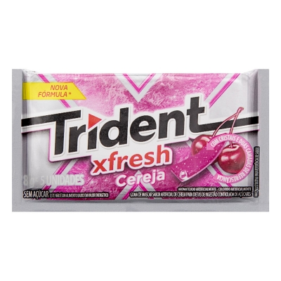 Chicle Trident Herbal Cereja 8g