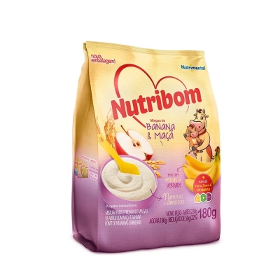 Mingau Nutribom Banana/Maçã Sachê 180g