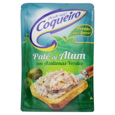 Patê de Atum Coqueiro Azeitona Verde 170g