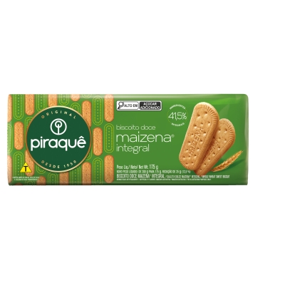 Biscoito Piraquê Maizena Integral 175g