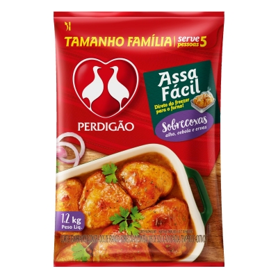 Sobrecoxa de Frango Perdigão Assa Fácil 1,2kg