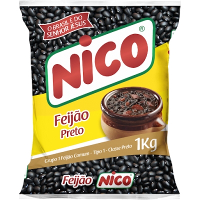 Feijão Preto Nico Tipo 1 1kg