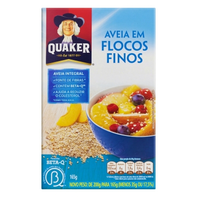 Aveia Flocos Finos Quaker 165g