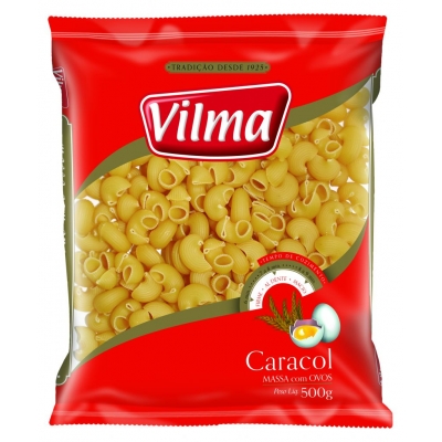 Macarrão Vilma C/Ovos Caracol 500g