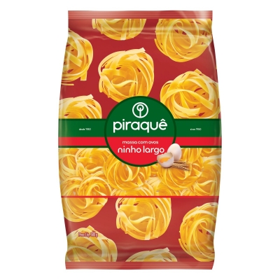 Macarrão Piraquê C/Ovos Ninho Largo 500g
