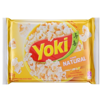 Pipoca P/Microondas Yoki Natural 100g