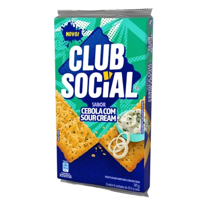 Biscoito Club Social Cebola C/Sour Cream 141g