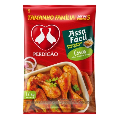 Coxa Perdigão Assa Fácil Temperada 1,2kg