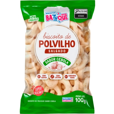 Biscoito de Polvilho Batuque Cebola S/Lactose 100g