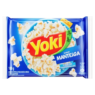 Pipoca P/Microondas Yoki Manteiga 100g